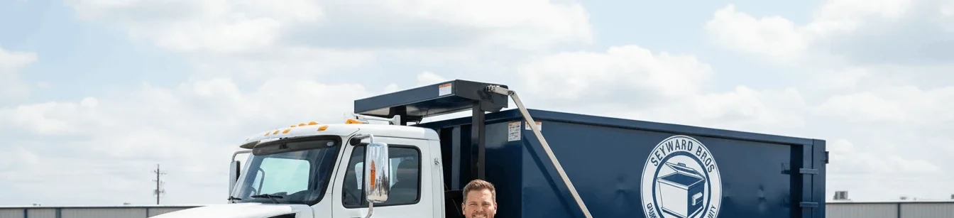 Marcus Delgado, Lead Driver at Seyward Bros Dumpster Rental Polk County in Lakeland, FL Marcus Delgado, Lead Driver at Seyward Bros Dumpster Rental Polk County in Lakeland, FL
